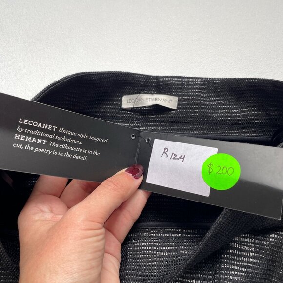 Lecoanet Hemant Mini Skirt Black Size IT 38 US 2 NEW NWT - Picture 5 of 9